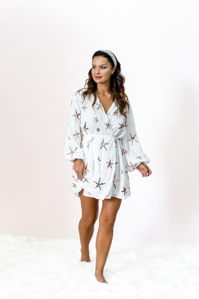 Star sequin robe