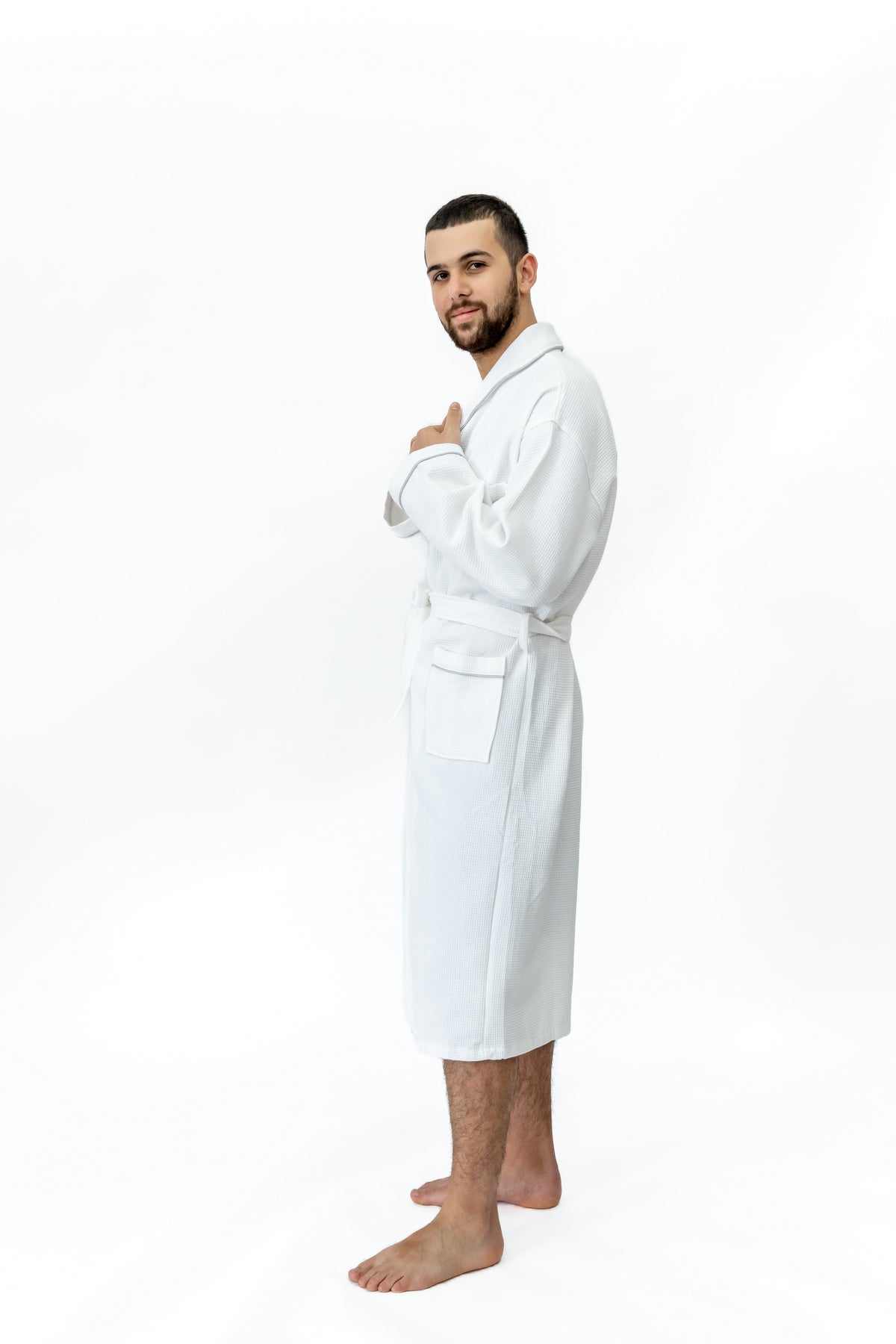 Men's Bathrobe - White