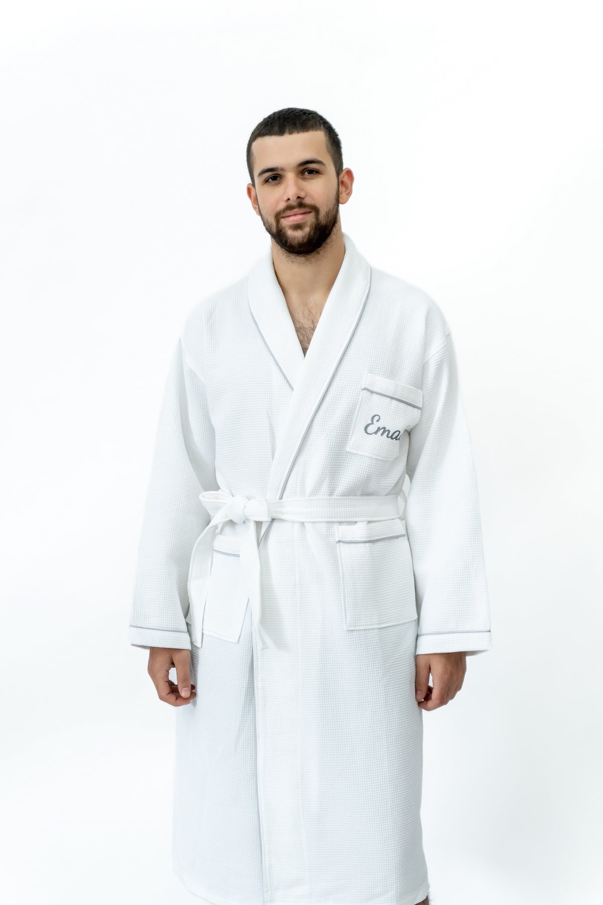 Men's Bathrobe - White