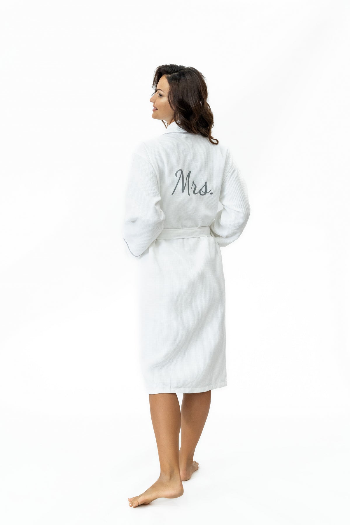 Ladies Bathrobe - White