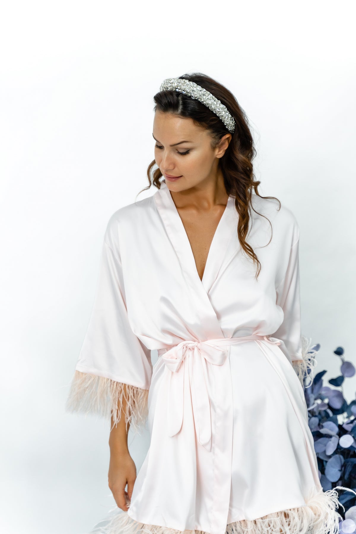 Short Robe - With Feathers