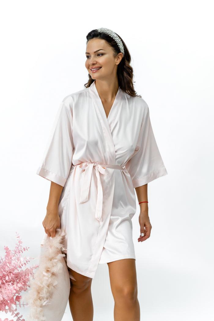 Plain Robe Short - Blush