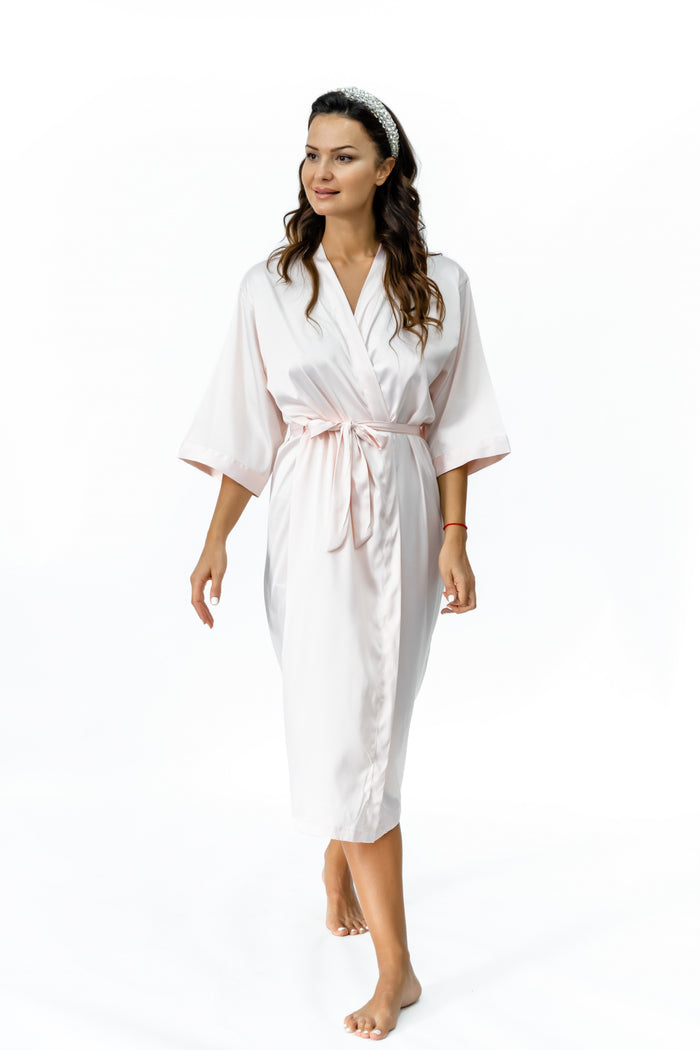 Plain Robe Long - Blush