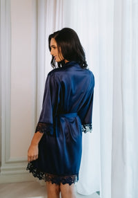 Lilac Robe - Navy Blue