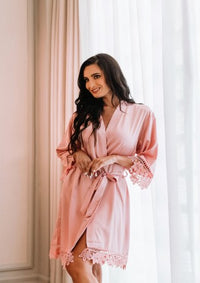 Lilac Robe - Peach Bloom