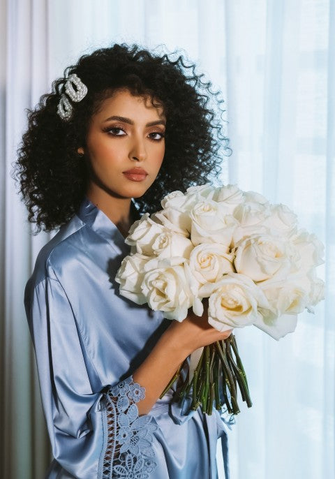 Lilac Robe - Serenity Blue