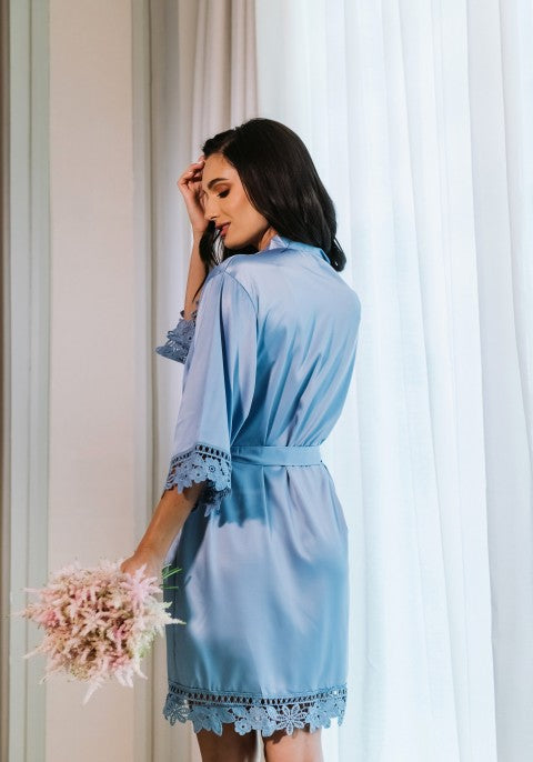 Lilac Robe - Serenity Blue