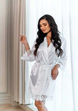 Lilac Robe - White