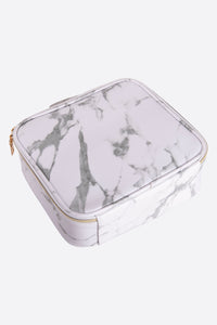 Makeup Bag White Marble XL