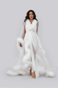 Fur Robe - White