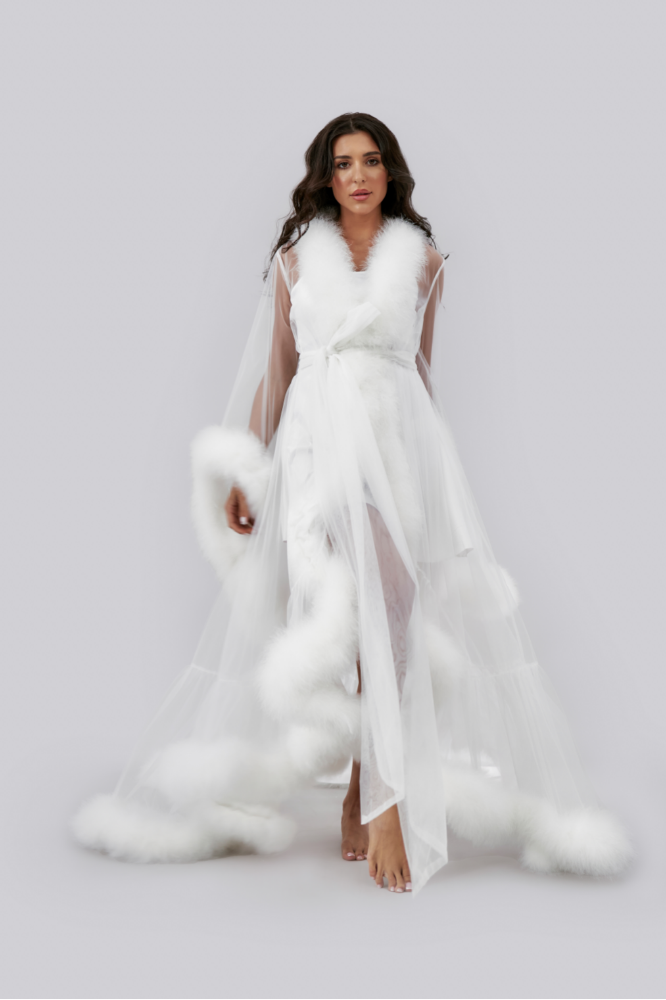 Fur Robe - White