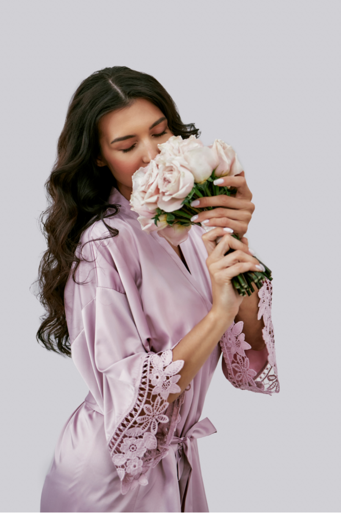 Lilac Robe - Dusty Rose