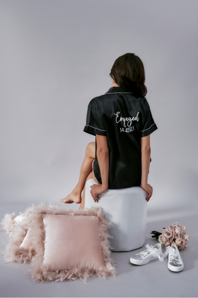 Lilac Pyjama - Black (Short)