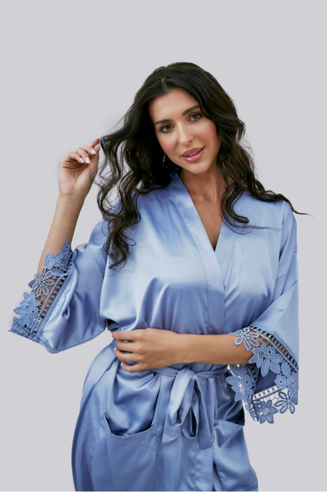 Lilac Robe - Serenity Blue