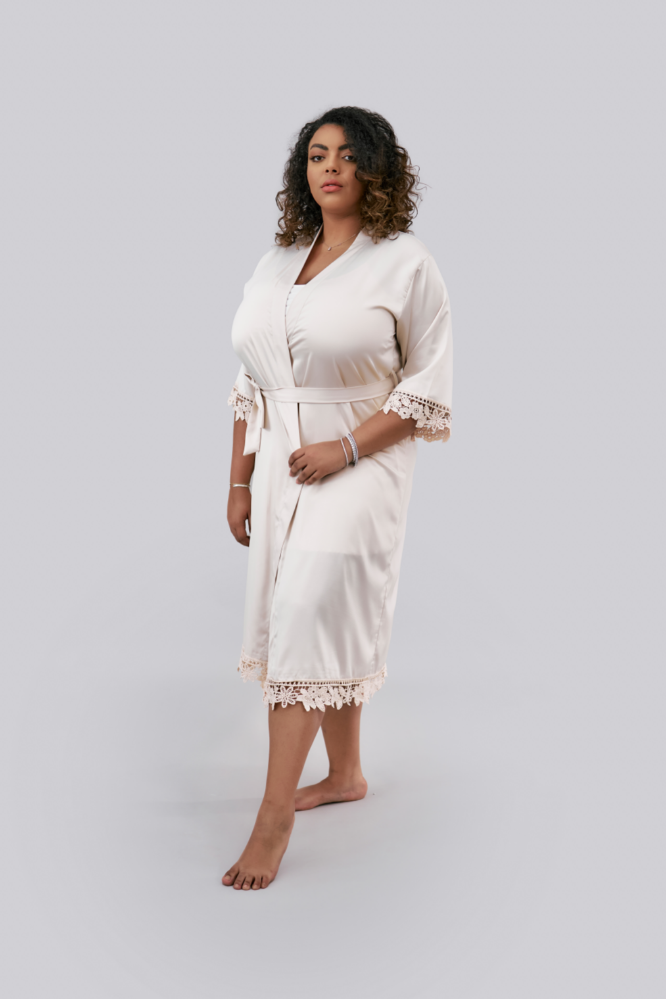 Lilac Robe - Long (Plus Size)