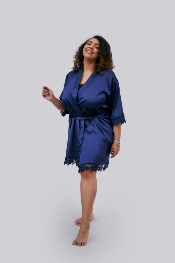 Lilac Robe - Short (Plus Size)