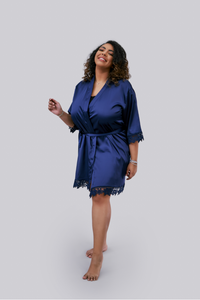 Lilac Robe - Short (Plus Size)