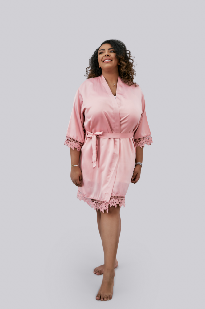Lilac Robe - Short (Plus Size)