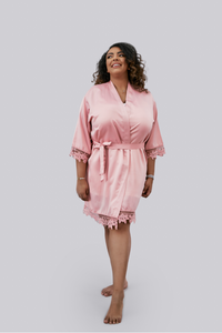 Lilac Robe - Short (Plus Size)