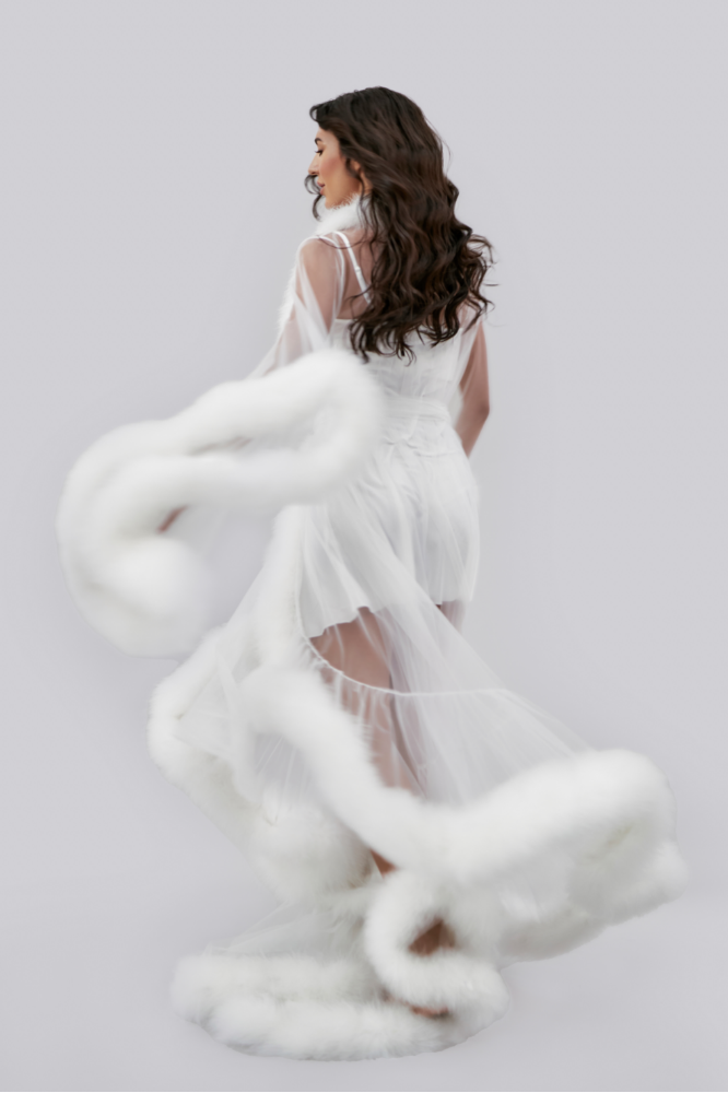 Fur Robe - White