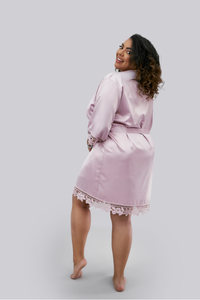Lilac Robe - Short (Plus Size)
