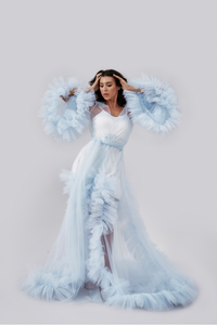 Tulle Robe - Blue