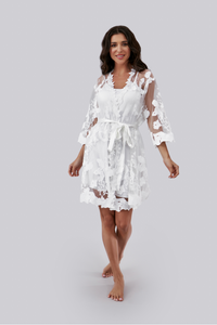 Dentelle Robe - White