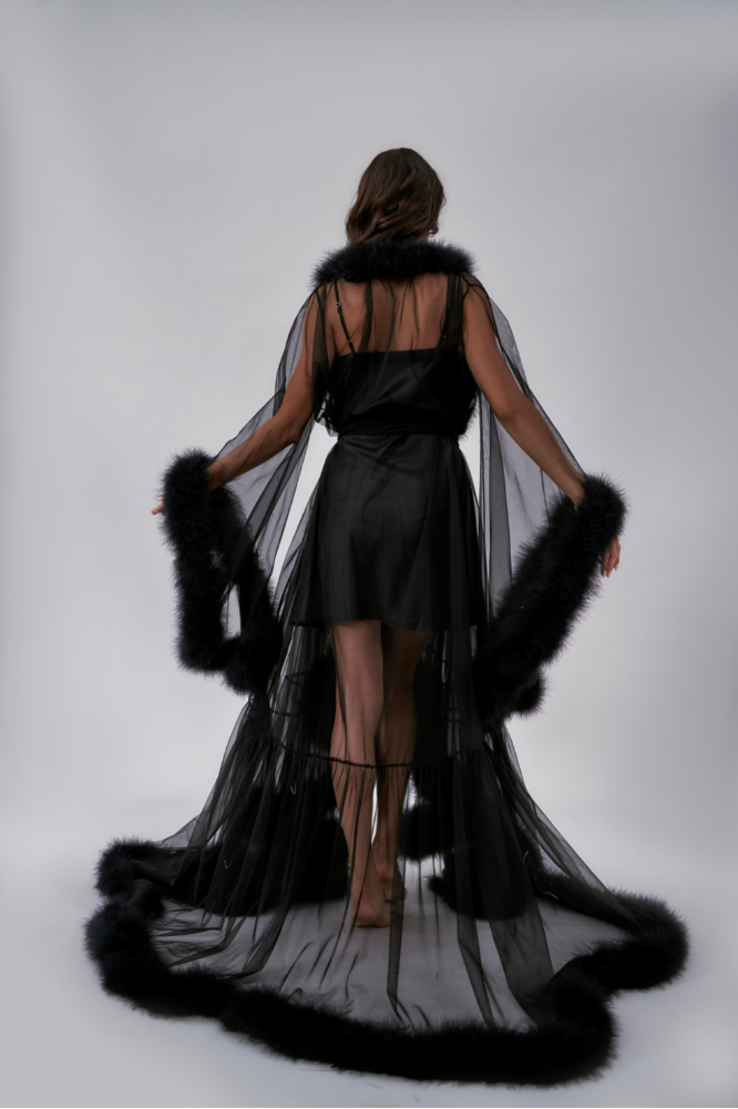 Fur Robe - Black