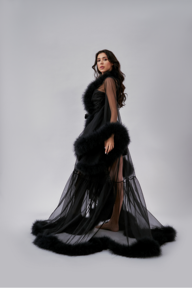 Fur Robe - Black