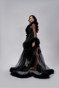 Fur Robe - Black