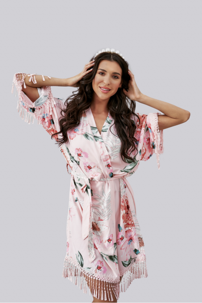 Floral Robe - Pink