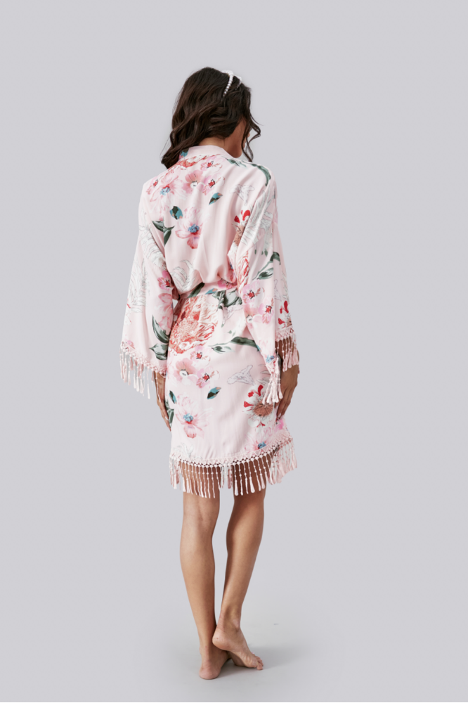 Floral Robe - Pink
