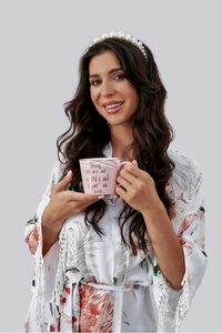 Floral Robe - White