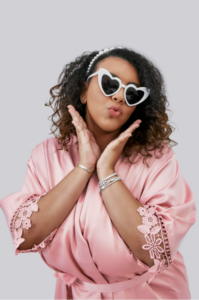 Lilac Robe - Short (Plus Size)