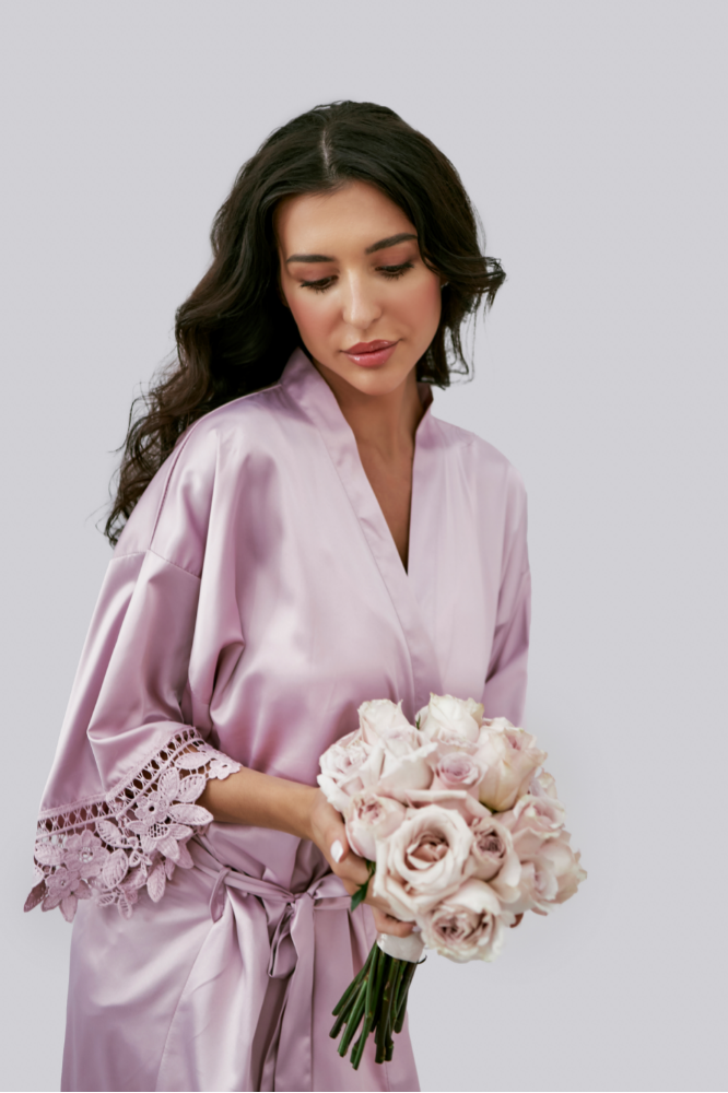 Lilac Robe - Dusty Rose