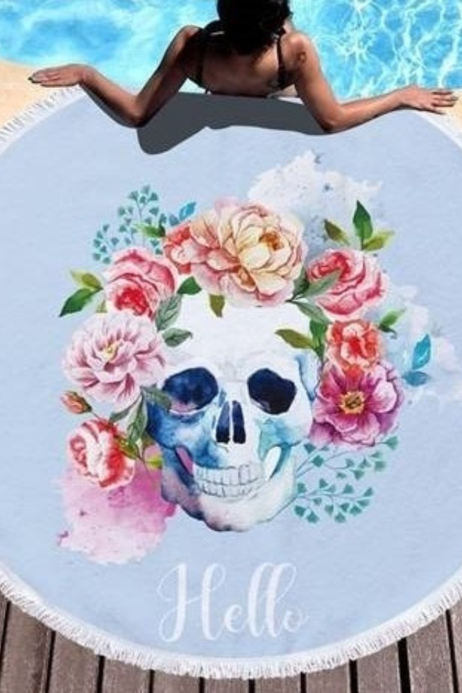 Vibes Mat - Happy Skull