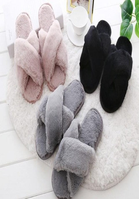 Fuzzy slippers near me top