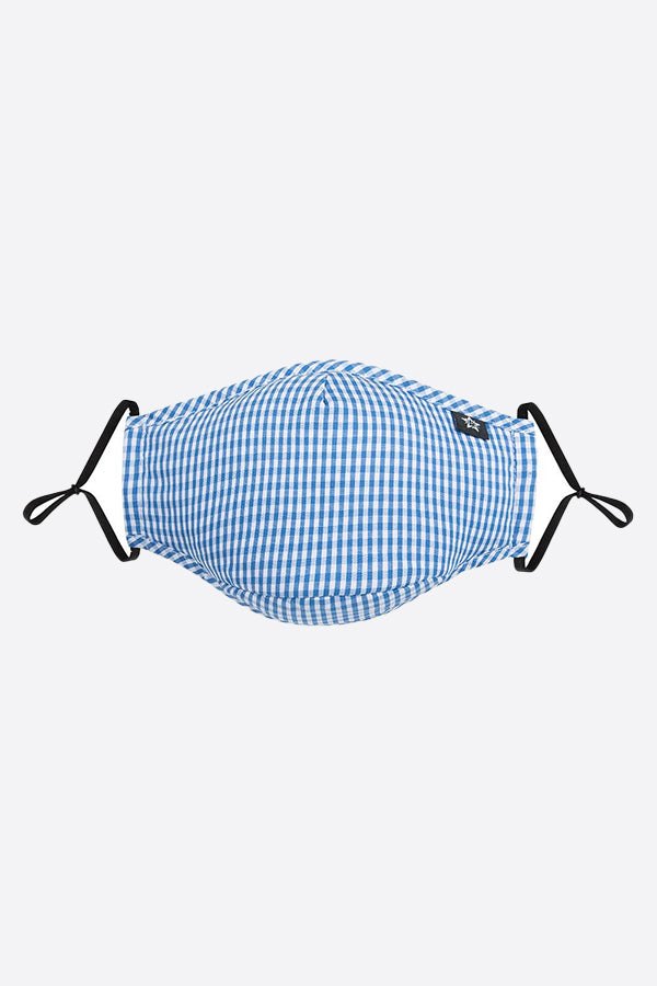 Face Mask - Blue Checkers