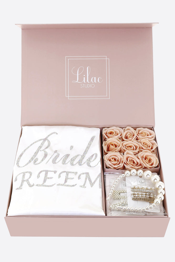 Gift Box - Amore with "Bride & Name" in Crystals
